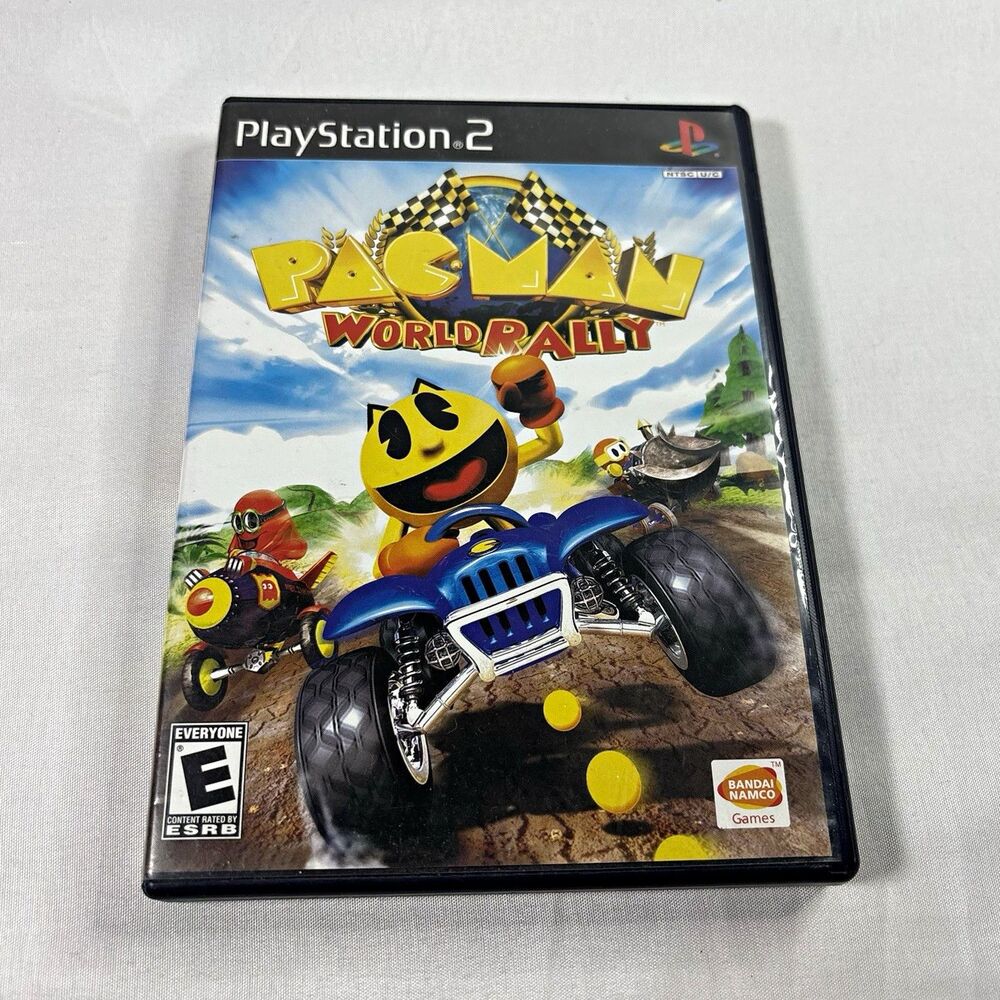 Bandai Namco Pac-Man World Rally PS2 Manual Multiplayer E 2006 CIB